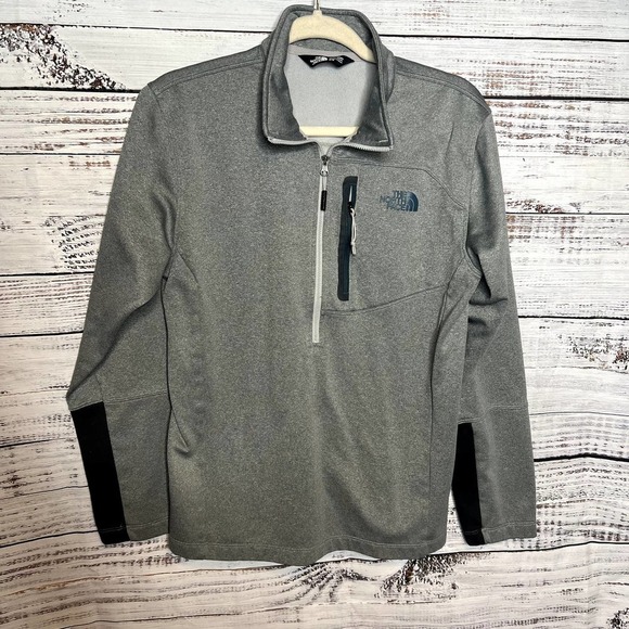 The North Face Canyonlands 1/2 Zip Mens Pullover Long Sleeve Gray Med - Picture 2 of 5